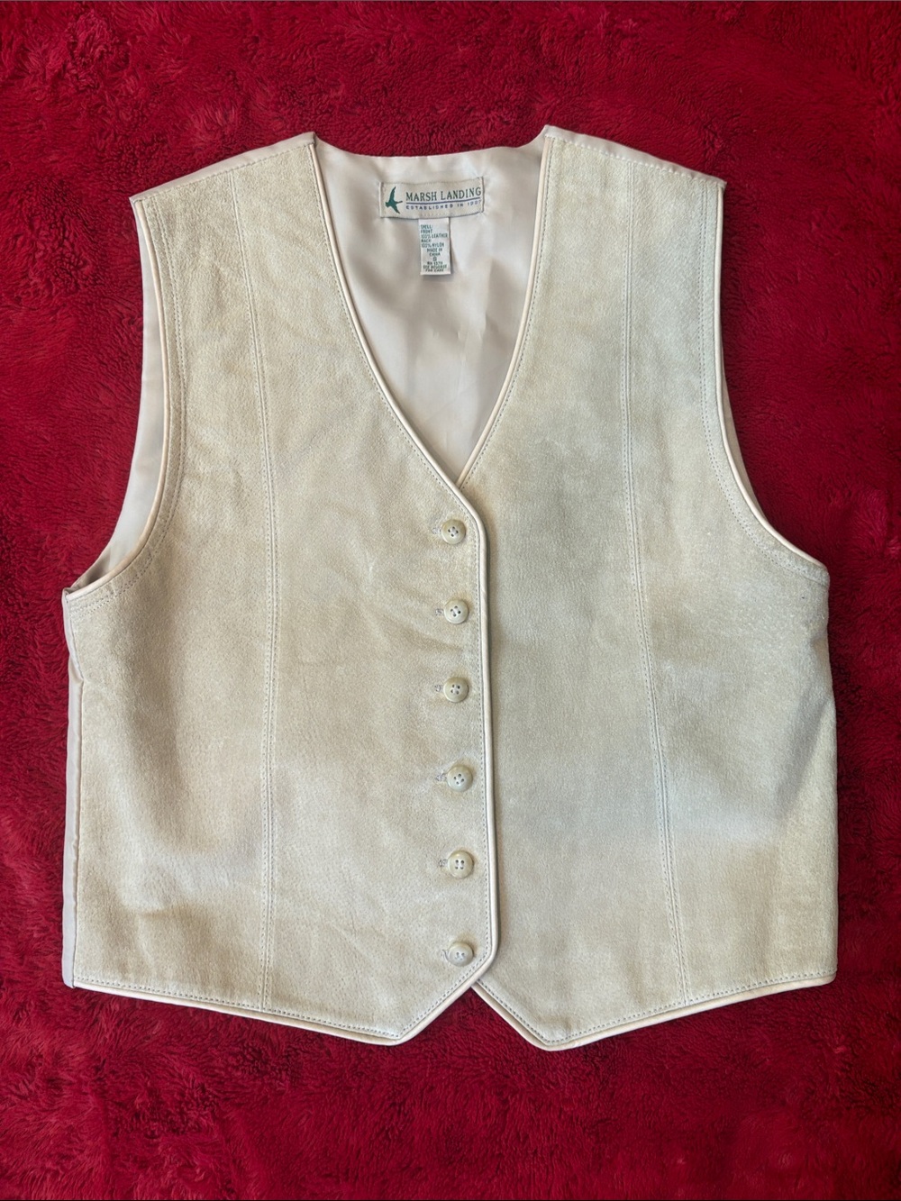 Men’s Marsh Landing Tan Leather Sm Vest